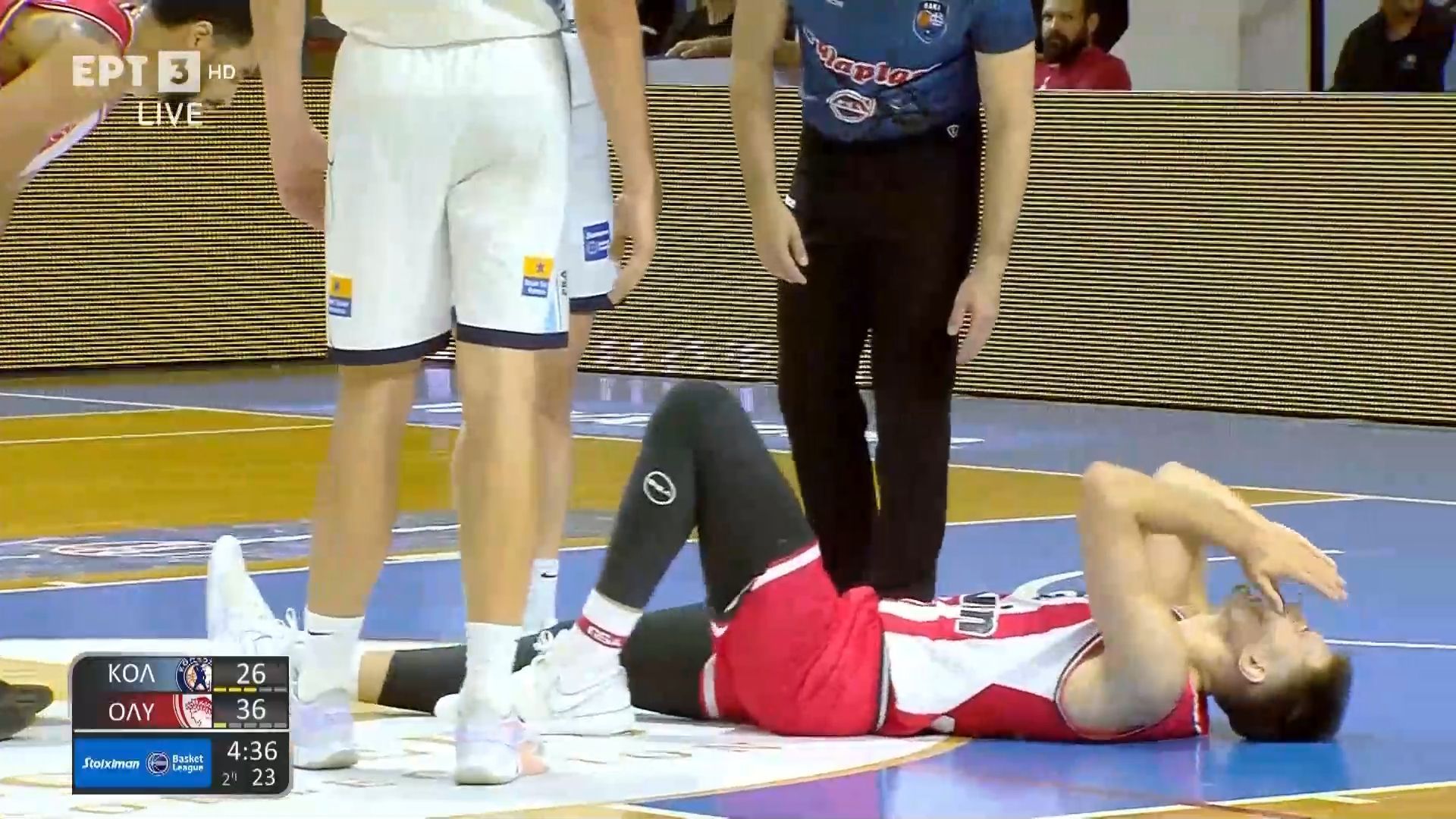 Κολοσσός – Ολυμπιακός: Αγωνία για Πετρούσεφ, αποχώρησε κουτσαίνοντας – Βίντεο