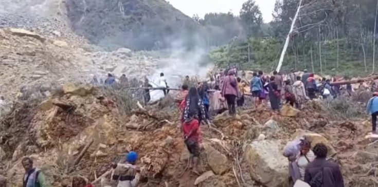 Παπούα Νέα Γουϊνέα κατολίσθηση