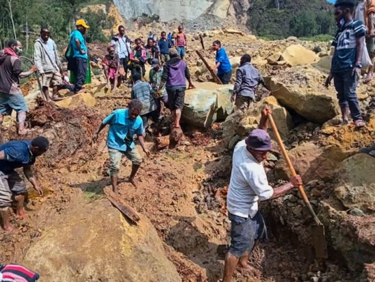 κατολίσθηση στην Παπούα Νέα Γουινέα,