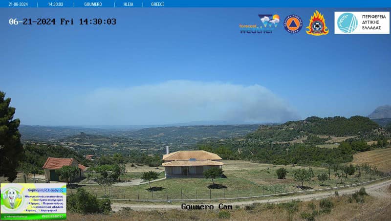 Φωτιά στην Αχαΐα – Μήνυμα του 112 στους κατοίκους στην περιοχή Μαστραντώνης