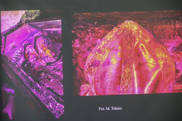 Τα ρούχα που φορούν οι αρχιεπίσκοποι είναι σχεδόν τέλεια διατηρημένα, παρά την ύπαρξη αιώνων. Marian Zubrzycki Υπουργείο Επιστημών και Τριτοβάθμιας Εκπαίδευσης