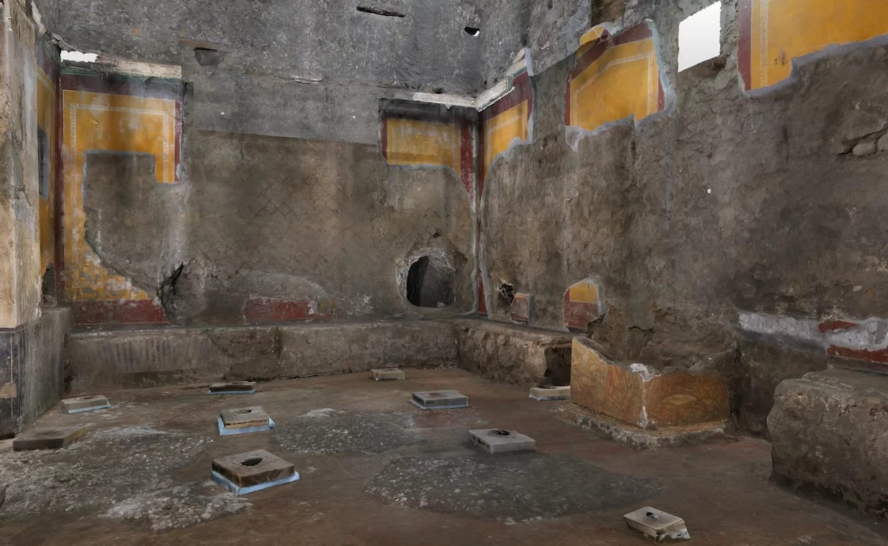 Ιερό όπου τελούνταν τελετουργικά με τελετουργικό άρμα που ανακαλύφθηκε στην Πομπηία