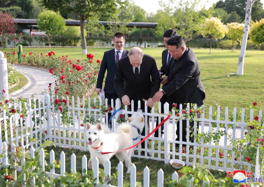 Ο Κιμ Γιονγκ Ουν χάρισε στον Πούτιν ένα ζευγάρι σκύλους Πουνγκσάν