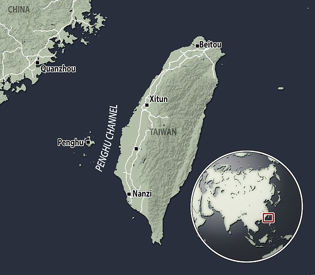 Το κανάλι Penghu (όπως φαίνεται παραπάνω), όπου βρέθηκε η γνάθος, ήταν κάποτε μέρος της ηπειρωτικής Ασίας