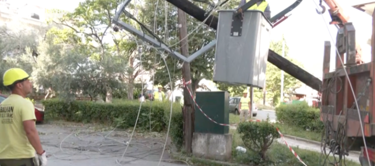 Ζημιές από μπουρίνι στην Βέροια