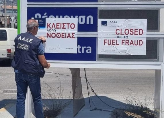 ΑΑΔΕ πρατήριο καυσίμων λουκέτο