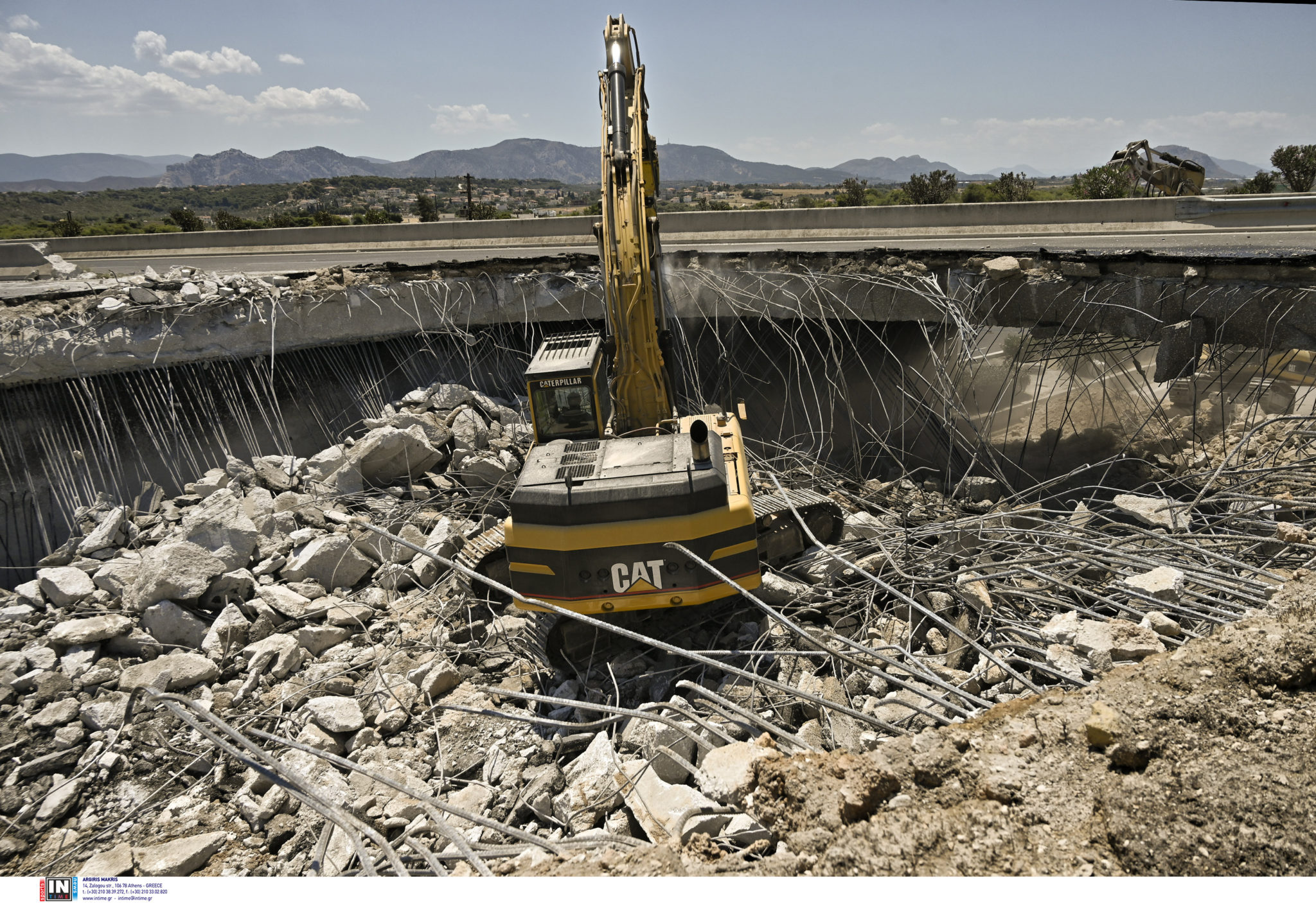 Αθηνών Κορίνθου Γέφυρα κατεδάφιση
