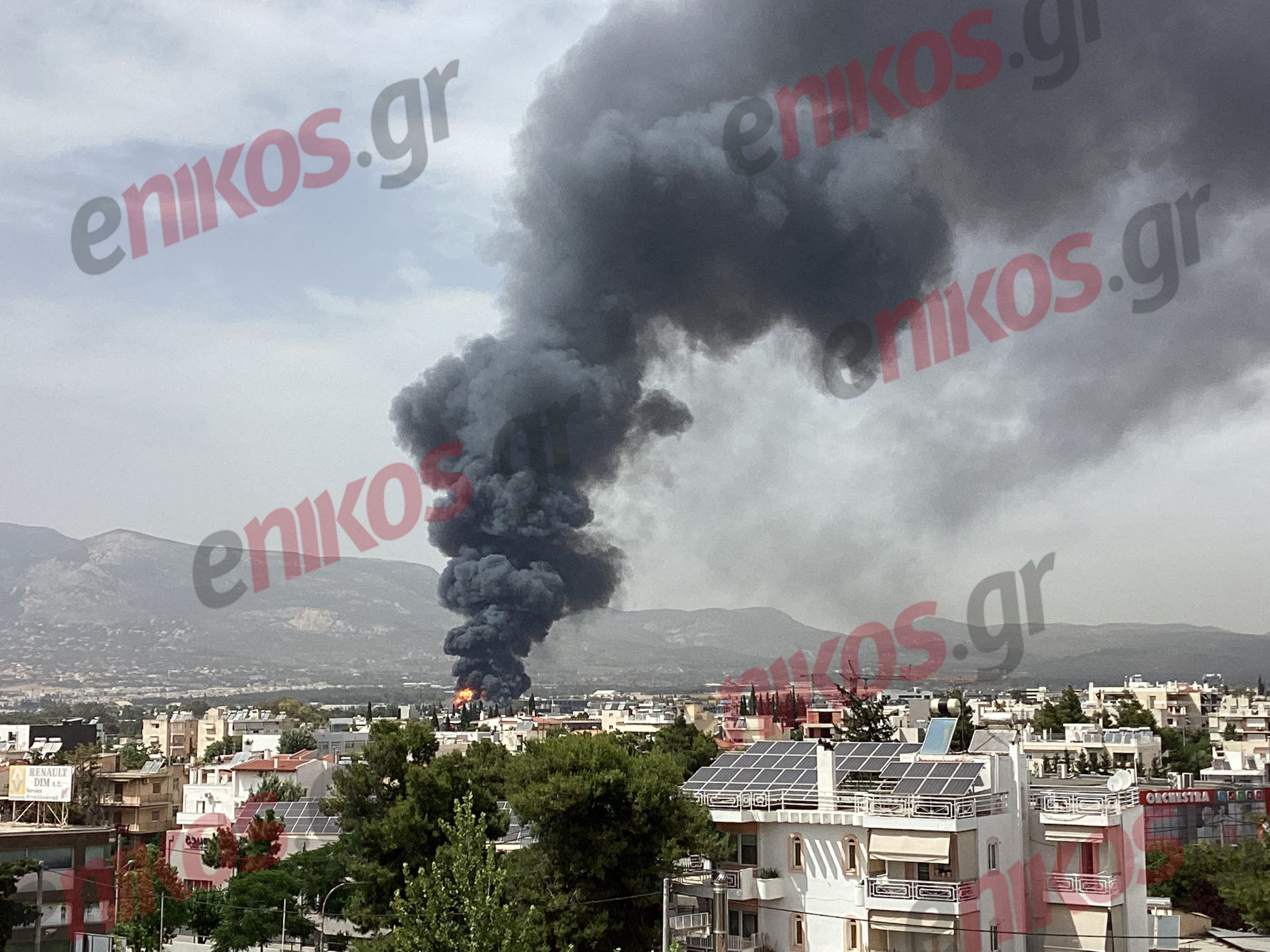 Κηφισιά φωτιά έκρηξη εργοστάσιο