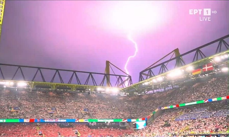 Euro 2024: Διακοπή λόγω κακοκαιρίας στο Γερμανία-Δανία