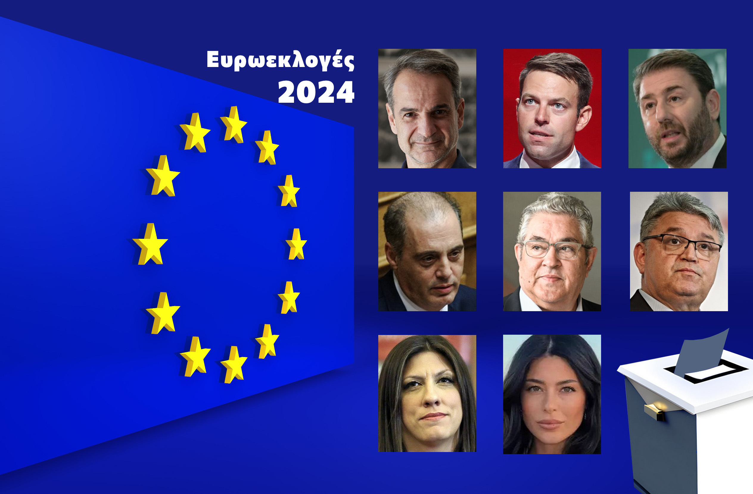 Ευρωεκλογές- πολιτικοί αρχηγοί