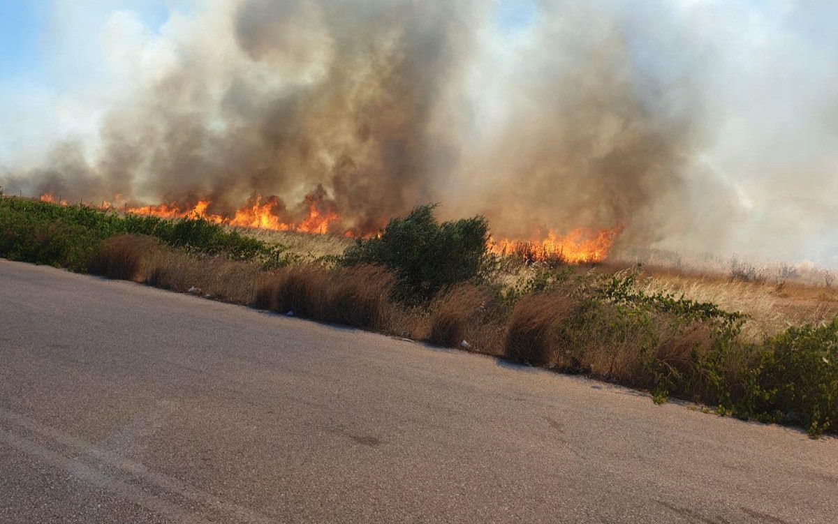 Φωτιά στο Μαρκόπουλο – Σηκώθηκαν εναέρια μέσα