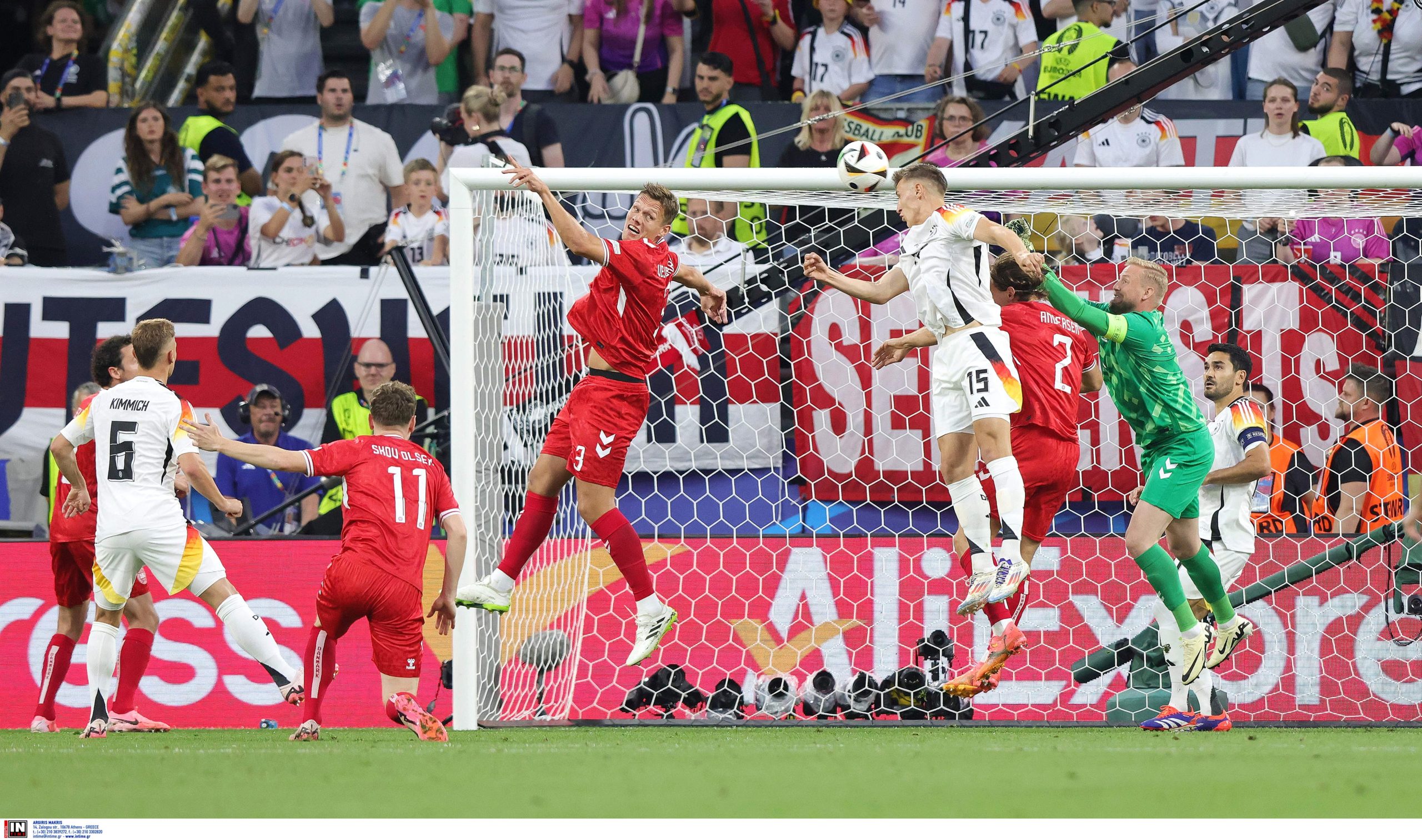 Euro 2024: Δείτε τα highlights του αγώνα Γερμανία – Δανία