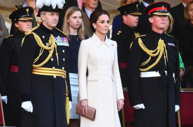 Η Κέιτ Μίντλετον σε παλαιότερη στρατιωτική τελετή.