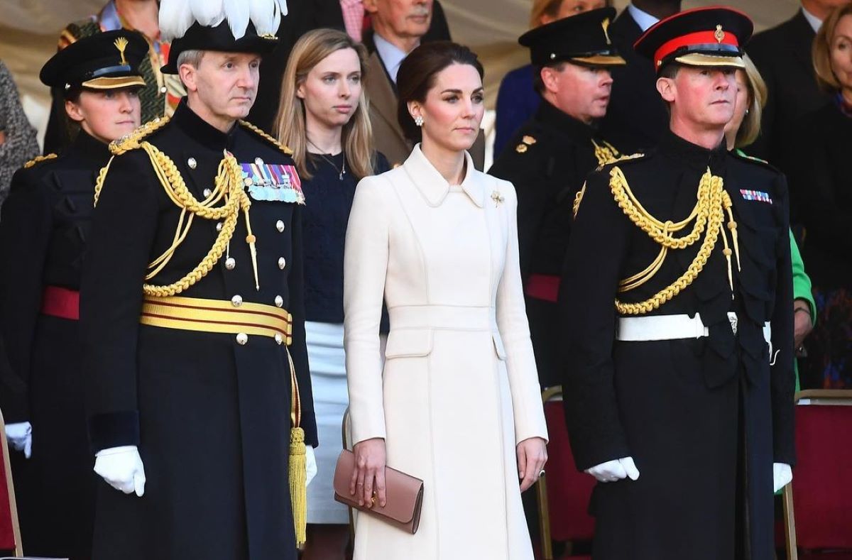 Η Κέιτ Μίντλετον σε παλαιότερη στρατιωτική τελετή.