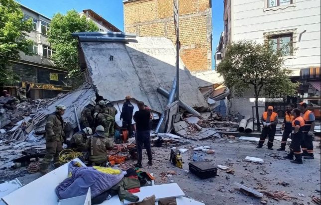 Κωνσταντινούπολη κατάρρευση κτιρίου