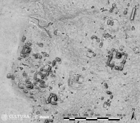 Αεροφωτογραφία του Ocomtún που ανακαλύφθηκε από τον αρχαιολόγο μόλις πέρυσιΕύσημα: Ιβάν Σπράιτς μέσω του Εθνικού Ινστιτούτου Ανθρωπολογίας και Ιστορίας