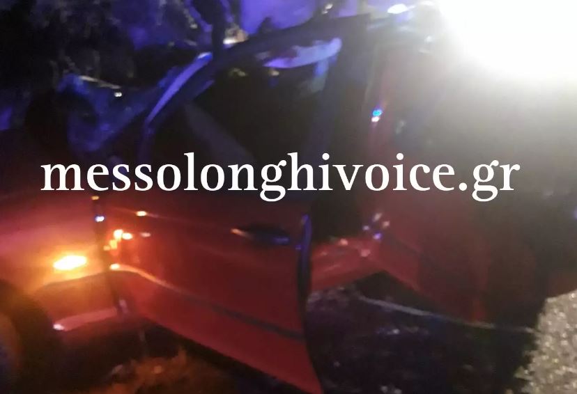 Τραγωδία στο Μεσολόγγι: Νεκροί 21χρονος και 23χρονος σε τροχαίο – Το ΙΧ «καρφώθηκε»  σε δέντρο