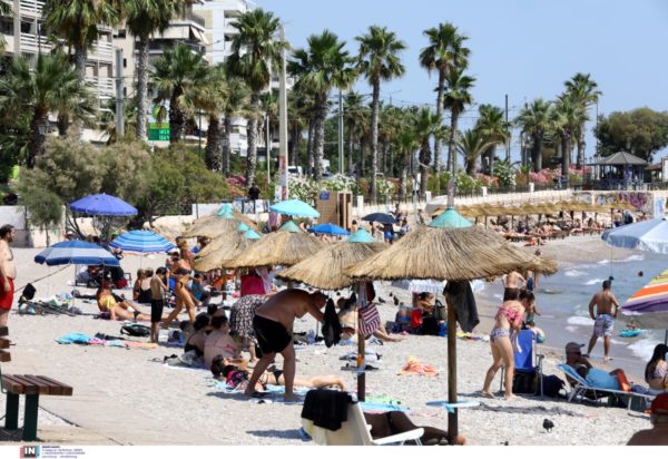 παραλία καιρός καύσωνας