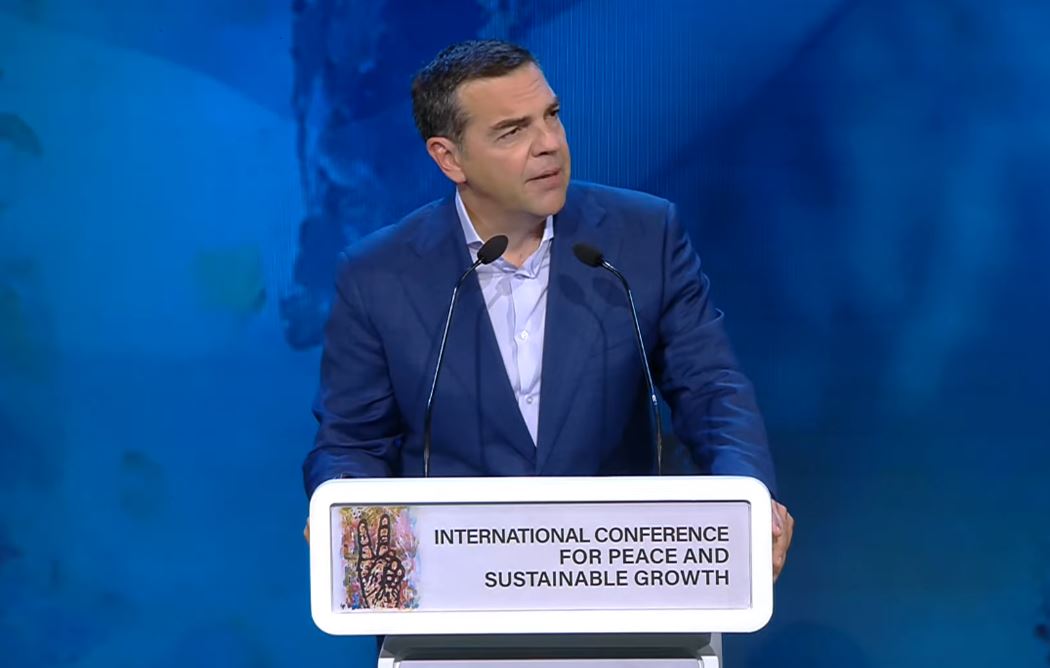 LIVE η ομιλία του Αλέξη Τσίπρα στη Διεθνή Διάσκεψη για την Ειρήνη και τη Βιώσιμη Ανάπτυξη