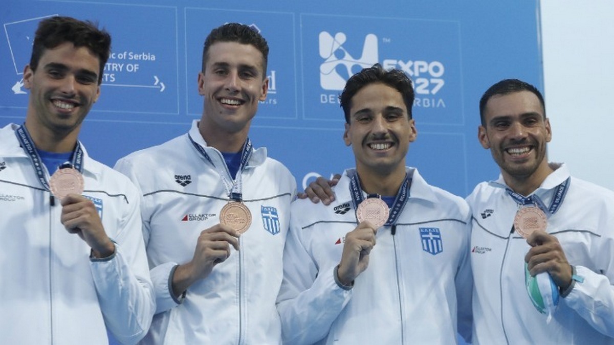 Ευρωπαϊκό Πρωτάθλημα Κολύμβησης: «Χάλκινη» η ομάδα 4Χ100μ. ελεύθερο – ΒΙΝΤΕΟ