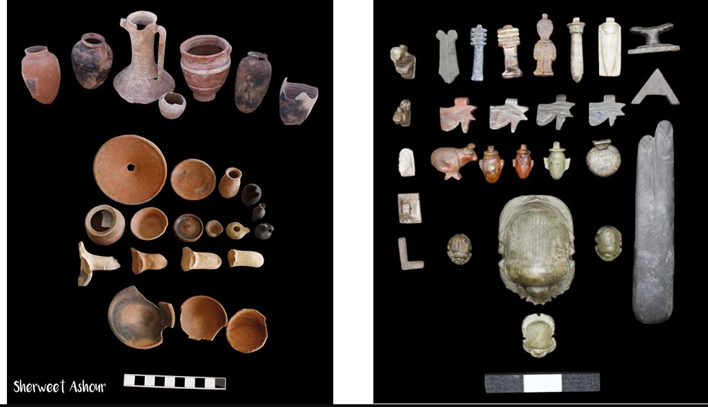 Αντικείμενα που εντοπίστηκαν από τους αρχαιολόγους στους 963 τάφους.