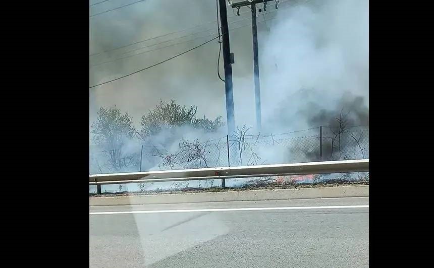 Θεσσαλονίκη: Φωτιά στο Δερβένι – Επιχειρούν δύο ελικόπτερα