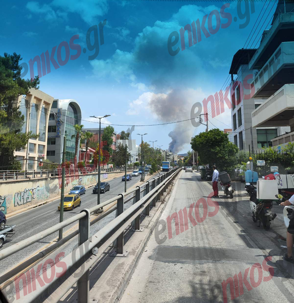 φωτιά Υμηττός Γλυκά Νερά