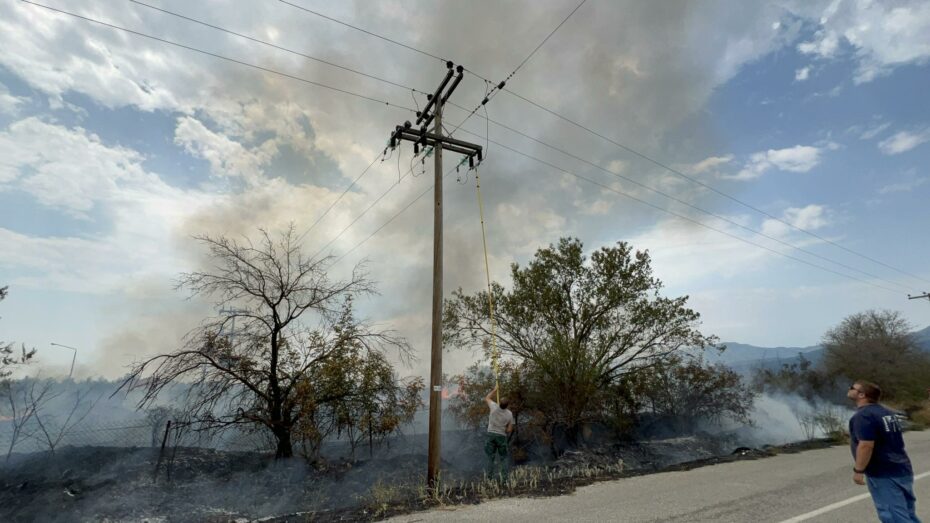 Φωτιά Πανεπιστημιούπολη Κομοτηνή