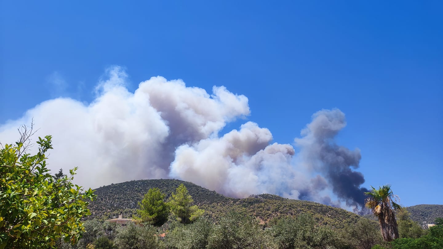 Φωτιά στο Σοφικό Κορινθίας: Κατευθύνεται προς Επίδαυρο – Τρεις τραυματίες πυροσβέστες – ΒΙΝΤΕΟ