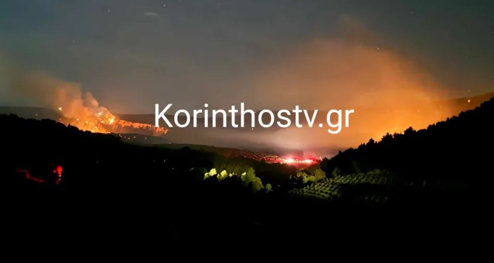 Φωτιά στην Κορινθία: Τέθηκε άμεσα υπό έλεγχο η νέα αναζωπύρωση στο Κούτσι – ΒΙΝΤΕΟ