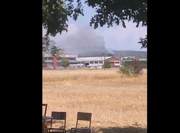 Πτολεμαΐδα: Φωτιά πίσω από το Μποδοσάκειο Νοσοκομείο