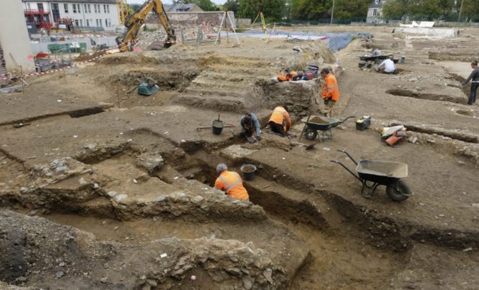 Από τις ανασκαφές στην Ρεν όπου ανακαλύφθηκε η αρχαία πόλη των Ρεδόνων.