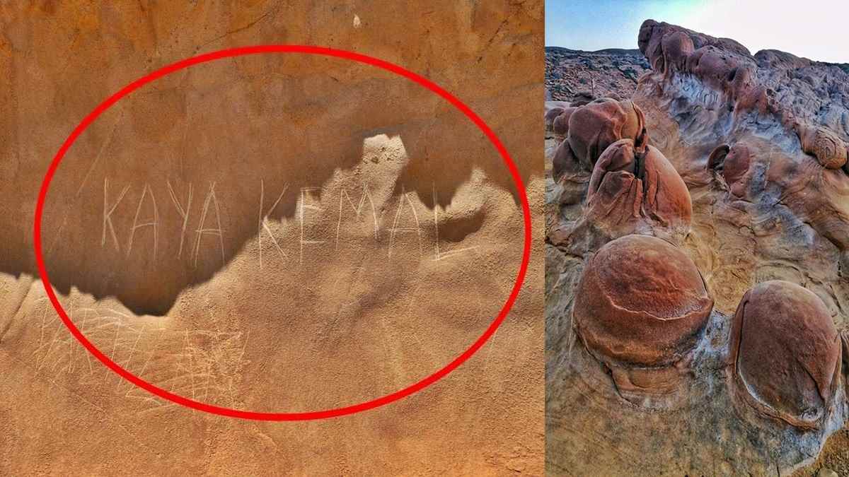 Λήμνος- Γεωλογικό Πάρκο- βανδαλισμός