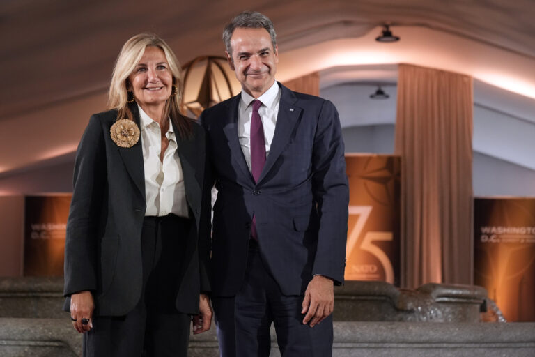 Στην επετειακή εκδήλωση για τα 75 χρόνια από την ίδρυση του ΝΑΤΟ παρέστη ο πρωθυπουργός Κυριάκος Μητσοτάκης