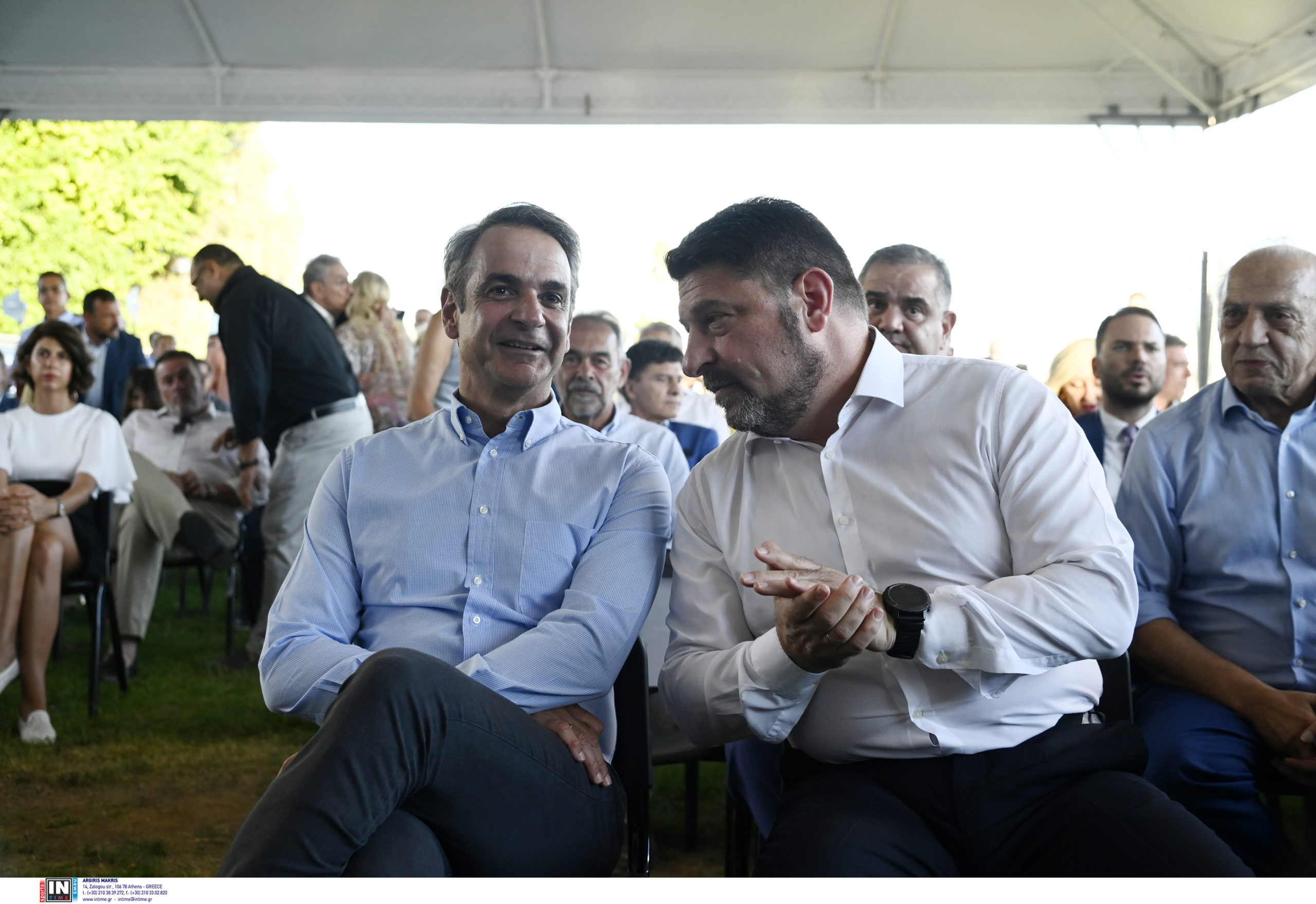 Κυριάκος Μητσοτάκης Νίκος Χαρδαλιάς