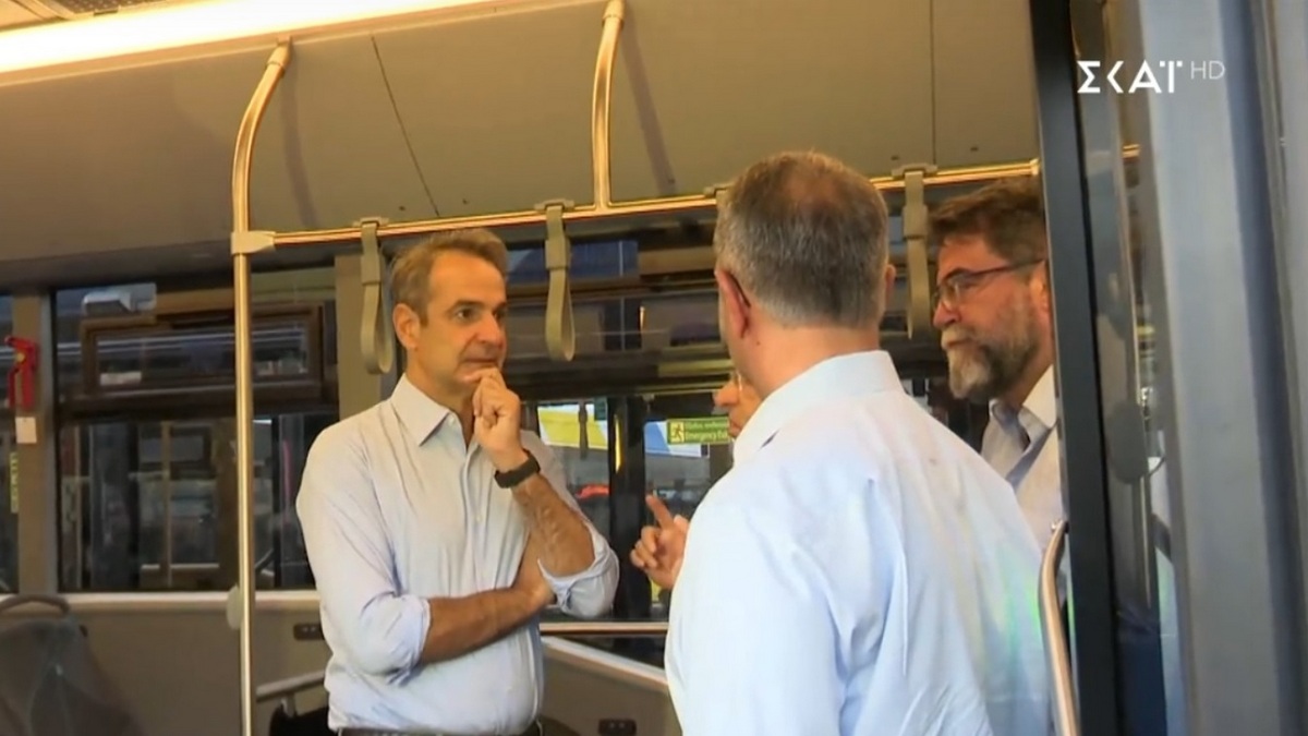 Κυριάκος Μητσοτάκης: Επίσκεψη του πρωθυπουργού στο αμαξοστάσιο του ΟΣΥ