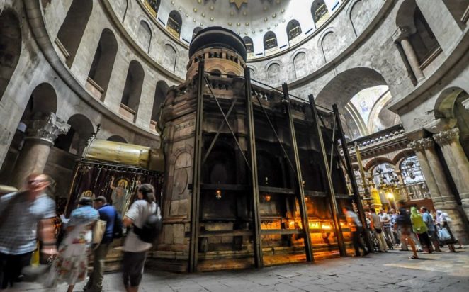 Ο Ναός της Αναστάσεως στην Ιερουσαλήμ.