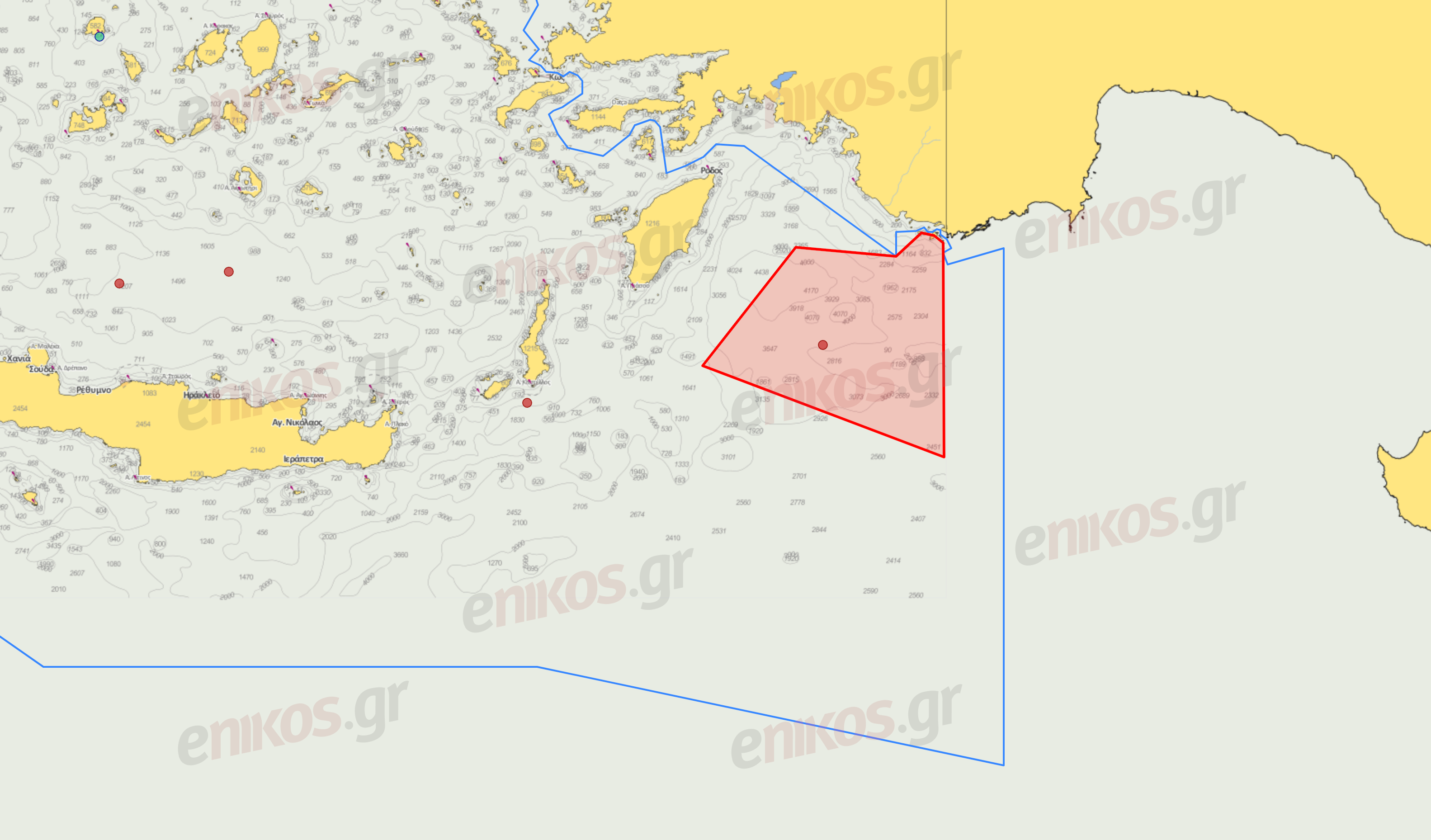 NAVTEX στο Καστελλόριζο: Το ΓΕΕΘΑ στριμώχνει την Τουρκία στο Αιγαίο