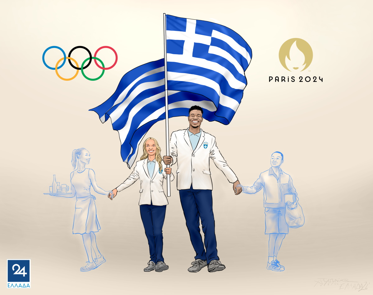 Ολυμπιακοί Αγώνες 2024: Το σκίτσο του Παπανίκου με Αντετοκούνμπο – Ντρισμπιώτη που έγινε viral