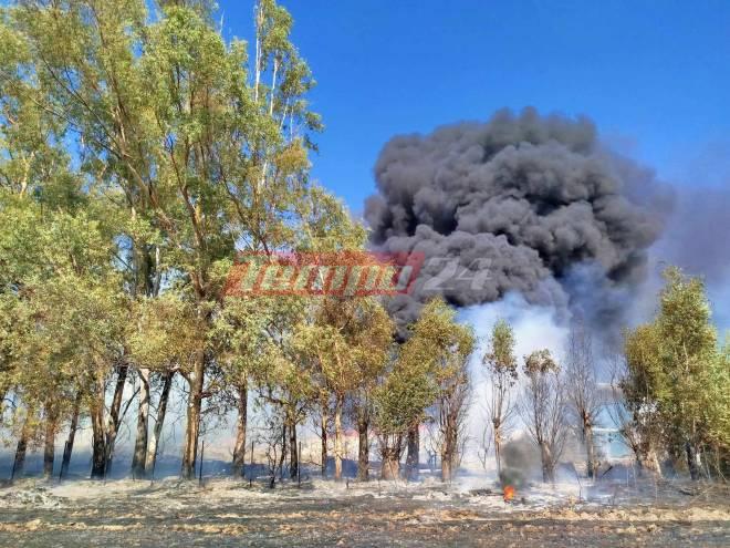 Αχαΐα: Φωτιά σε εργοστάσιο στο Γομοστό – Ήχησε το 112