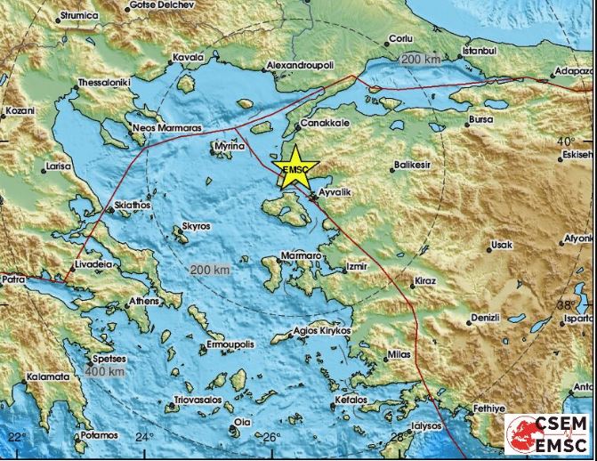 Σεισμός 4,9 Ρίχτερ στα παράλια της Τουρκίας