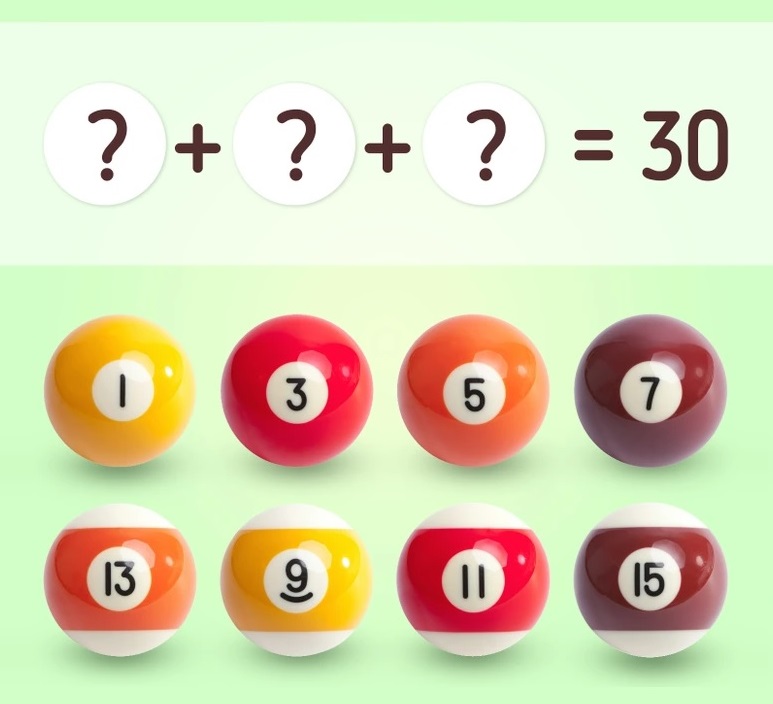 Τεστ IQ μπάλες μπιλιάρδου