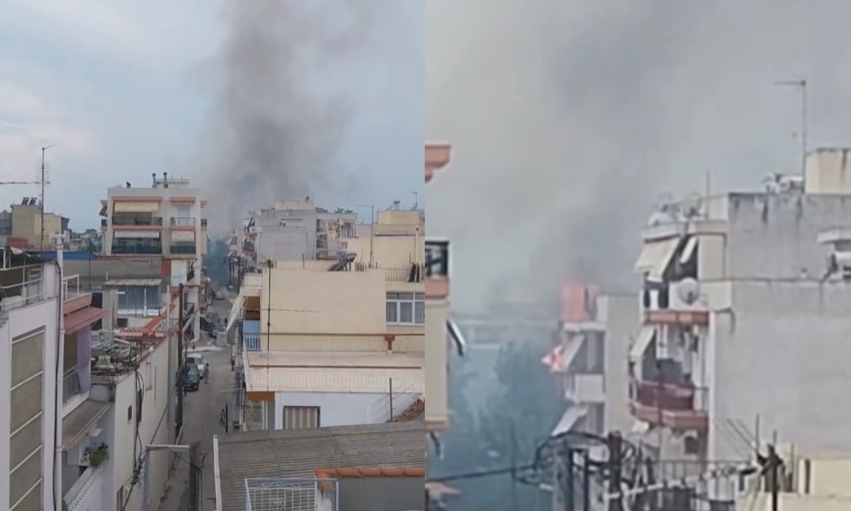 Θεσσαλονίκη: Φωτιά πίσω από το κτίριο της Γενικής Αστυνομικής Διεύθυνσης – ΒΙΝΤΕΟ