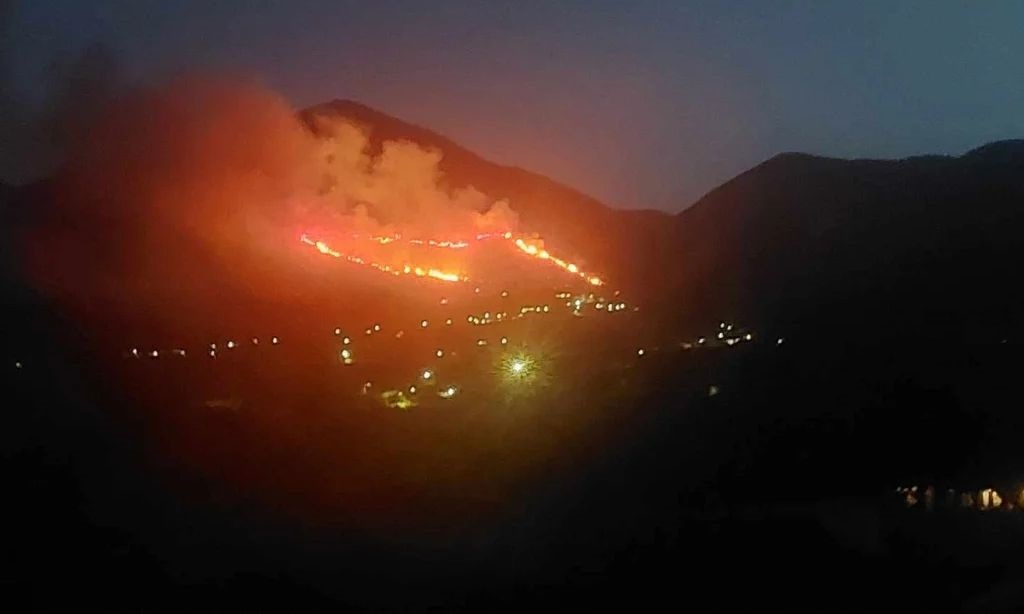 Φωτιά στη Ζάκυνθο: Καλύτερη, αλλά κρίσιμη η κατάσταση – Θα συνδράμουν εναέρια μέσα από το πρωί – Τι αναφέρει το Τμήμα Πολιτικής Προστασίας του Δήμου