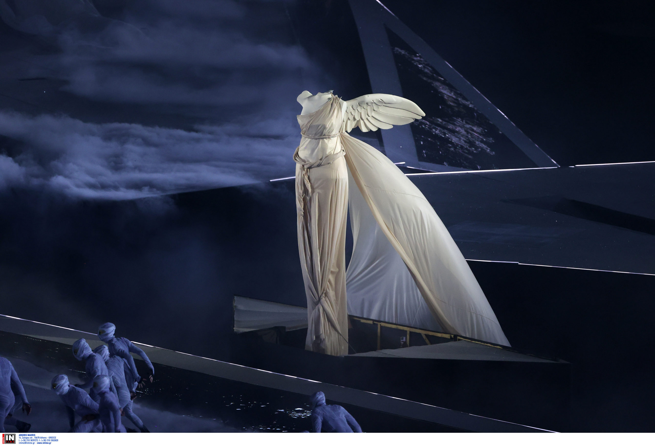 Ολυμπιακοί Αγώνες 2024 τελετή λήξης Νίκη της Σαμοθράκης