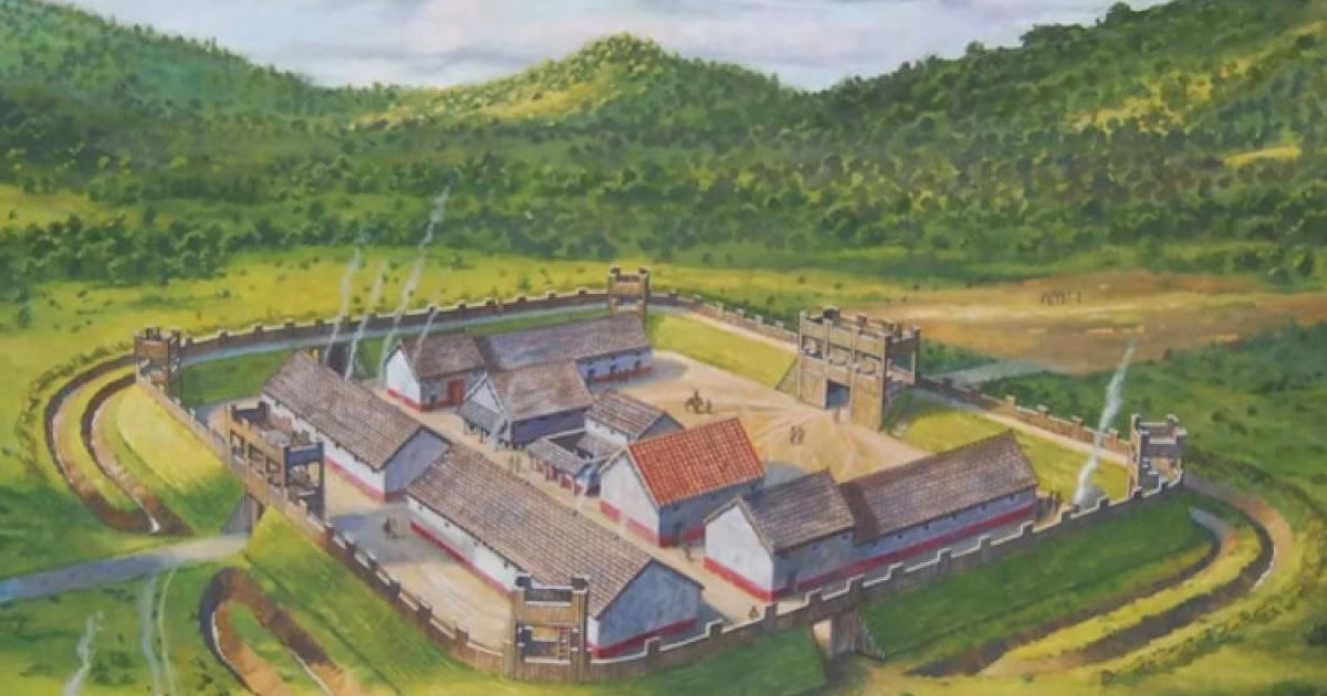 Καλλιτεχνική απεικόνιση του οχυρού. Φωτογραφία: Roman Fort Project