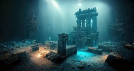 Θεωρείται γενικά ότι, η ιστορία της Ατλαντίδας ακούστηκε για πρώτη φορά πριν από 2.300 χρόνια από τον Πλάτωνα, αν και κάποιοι λάτρεις της ιστορίας, υποστηρίζουν επίμονα ότι η σύλληψη προϋπήρχε. Καλλιτεχνική απεικόνιση