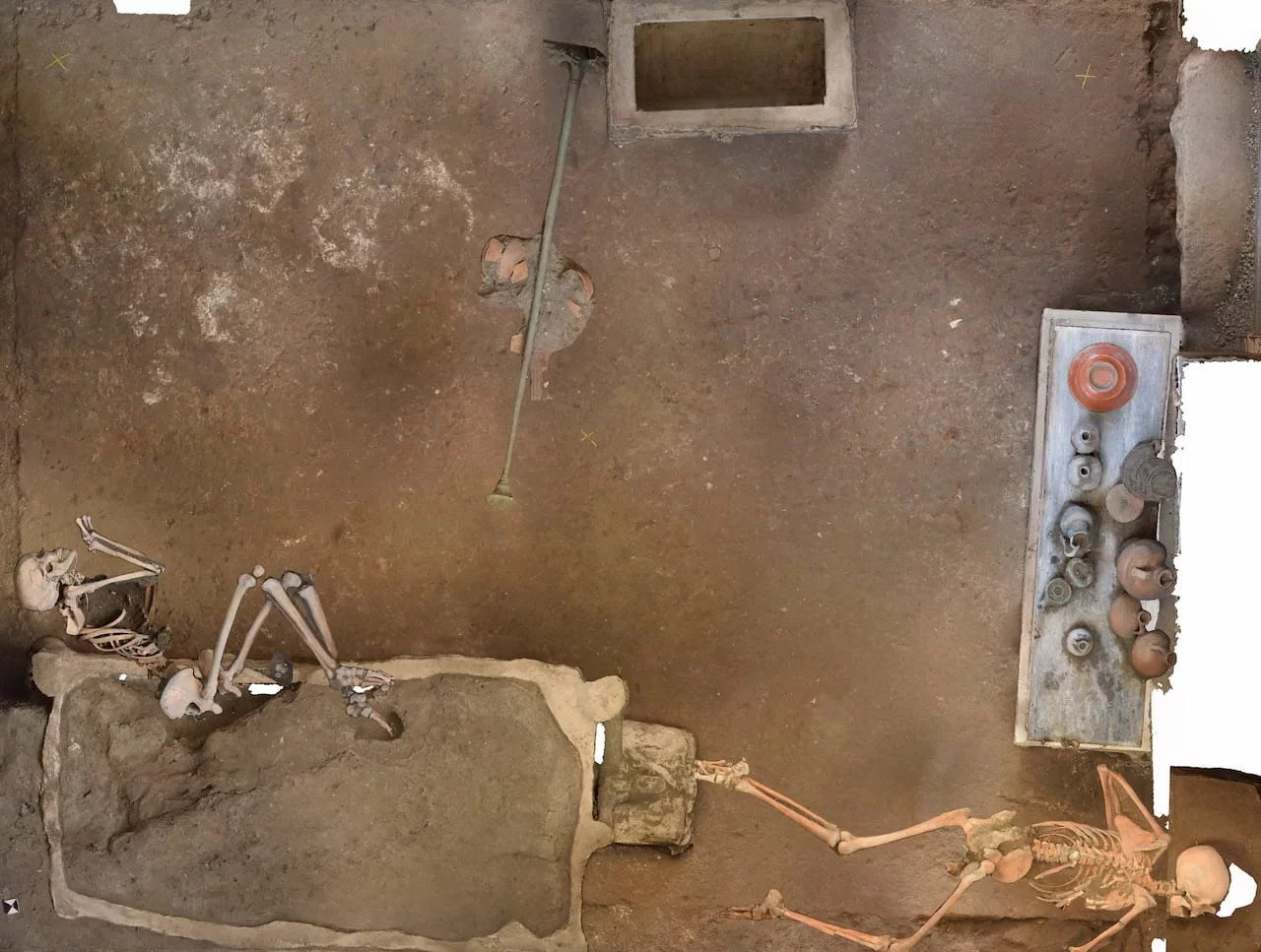 Γενική άποψη του σημείου όπου βρέθηκαν οι δύο νεκροί.