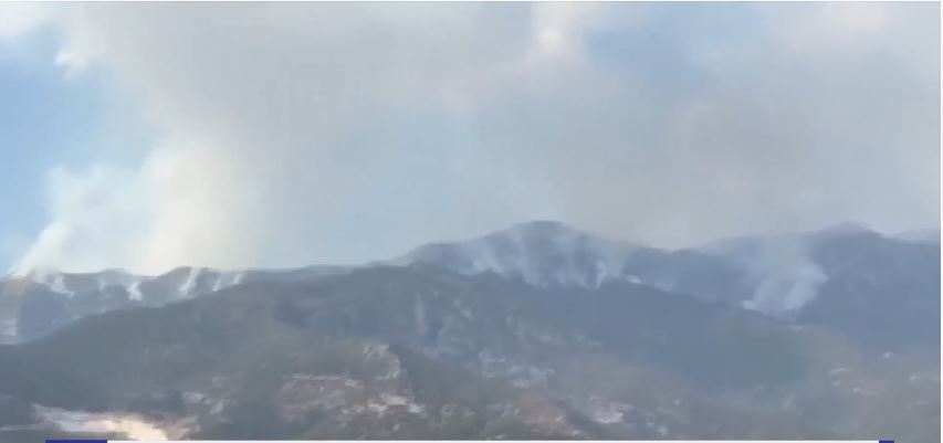 Καίγεται για 4η ημέρα το Παγγαίο Όρος