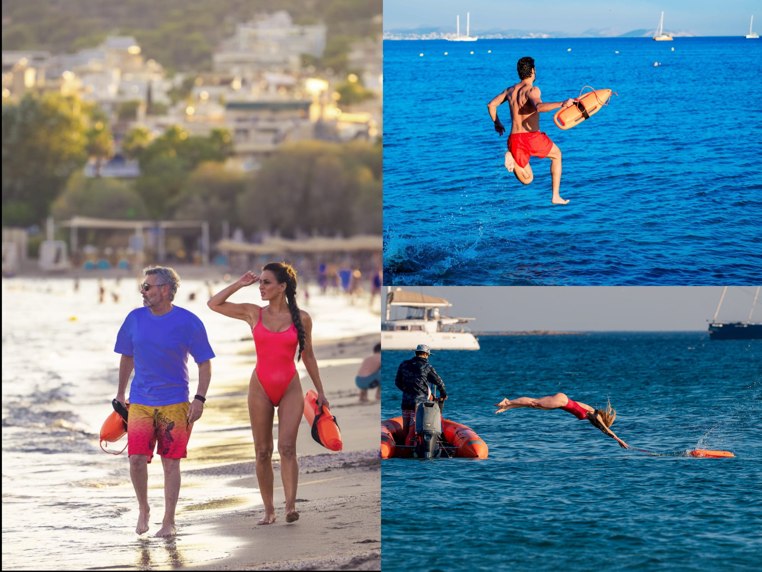 Οι πρωταγωνιστές της επιθεώρησης «Τότε, τώρα, πάντα» αναβίωσαν το θρυλικό Baywatch